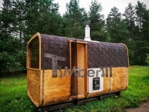 Giardino Esterno Sauna Rettangolare TimberIN 1