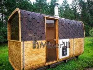 Giardino Esterno Sauna Rettangolare TimberIN 2