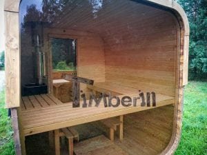 Giardino Esterno Sauna Rettangolare TimberIN 38