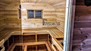 Giardino Esterno Sauna Rettangolare (24)