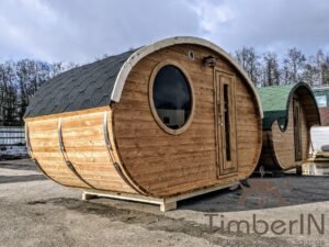 Sauna Da Esterno Ovale In Legno Hobbit (24)