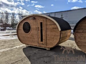 Sauna Da Esterno Ovale In Legno Hobbit (28)