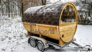 Sauna A Botte All'aperto Con Caminetto E Forno A Legna (6)