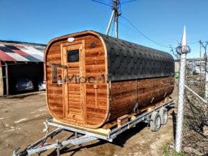 Sauna Esterna Rettangolare Su Ruote Mobile Rimorchio (18)
