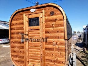 Sauna Esterna Rettangolare Su Ruote Mobile Rimorchio (23)