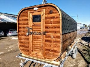 Sauna Esterna Rettangolare Su Ruote Mobile Rimorchio (3)
