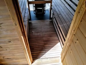 Sauna Esterna Rettangolare Su Ruote Mobile Rimorchio (33)