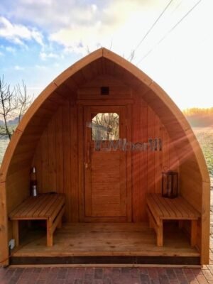 Outdoor Wooden Sauna Pod Igloo Model (17)