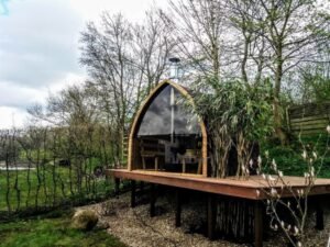 Outdoor Wooden Sauna Pod Igloo Model (3)