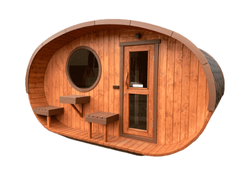 Sauna Da Esterno Ovale In Legno Ellipse (1)