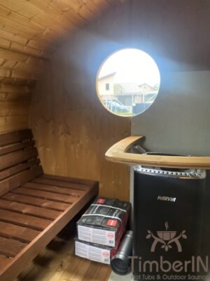 Sauna Ovale Per Esterni Con Vasca Idromassaggio Integrata (14)