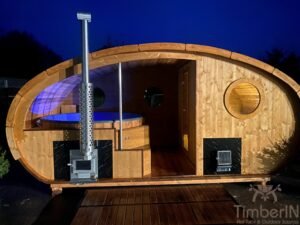 Sauna Ovale Per Esterni Con Vasca Idromassaggio Integrata (25)