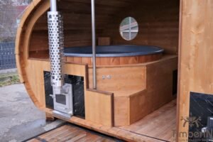 Sauna Ovale Per Esterni Con Vasca Idromassaggio Integrata (34)