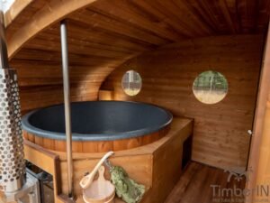 Sauna Ovale Per Esterni Con Vasca Idromassaggio Integrata (67)