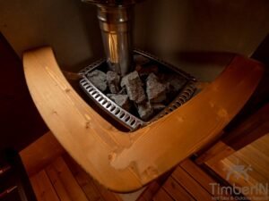 Sauna Ovale Per Esterni Con Vasca Idromassaggio Integrata (73)