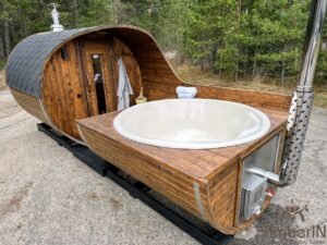 Sauna Finlandese Da Esterno A Botte Con Vasca Idromassaggio (1)